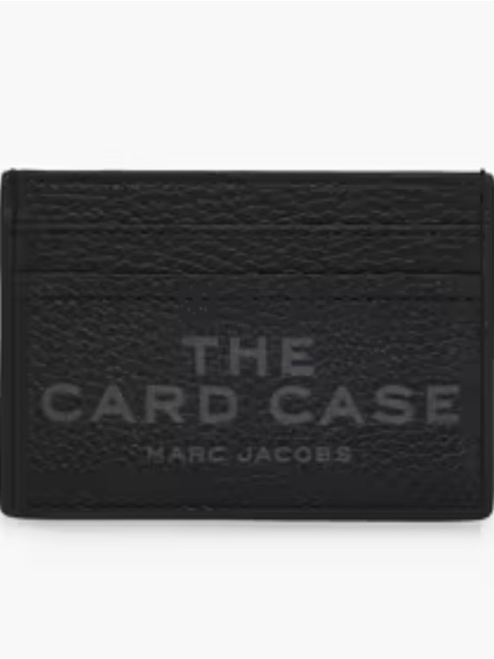 MARC JACOBS THE LEATHER CARD CASE black with dust bag